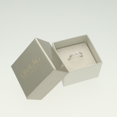 Fehér arany gyűrű 54-es méret (B49102)